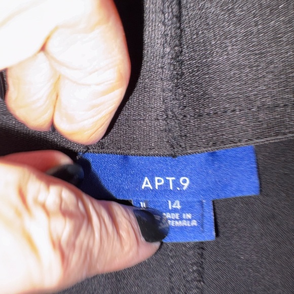 Apt. 9 Black Dress Pants Women’s Size 14 Work Career - Picture 4 of 5